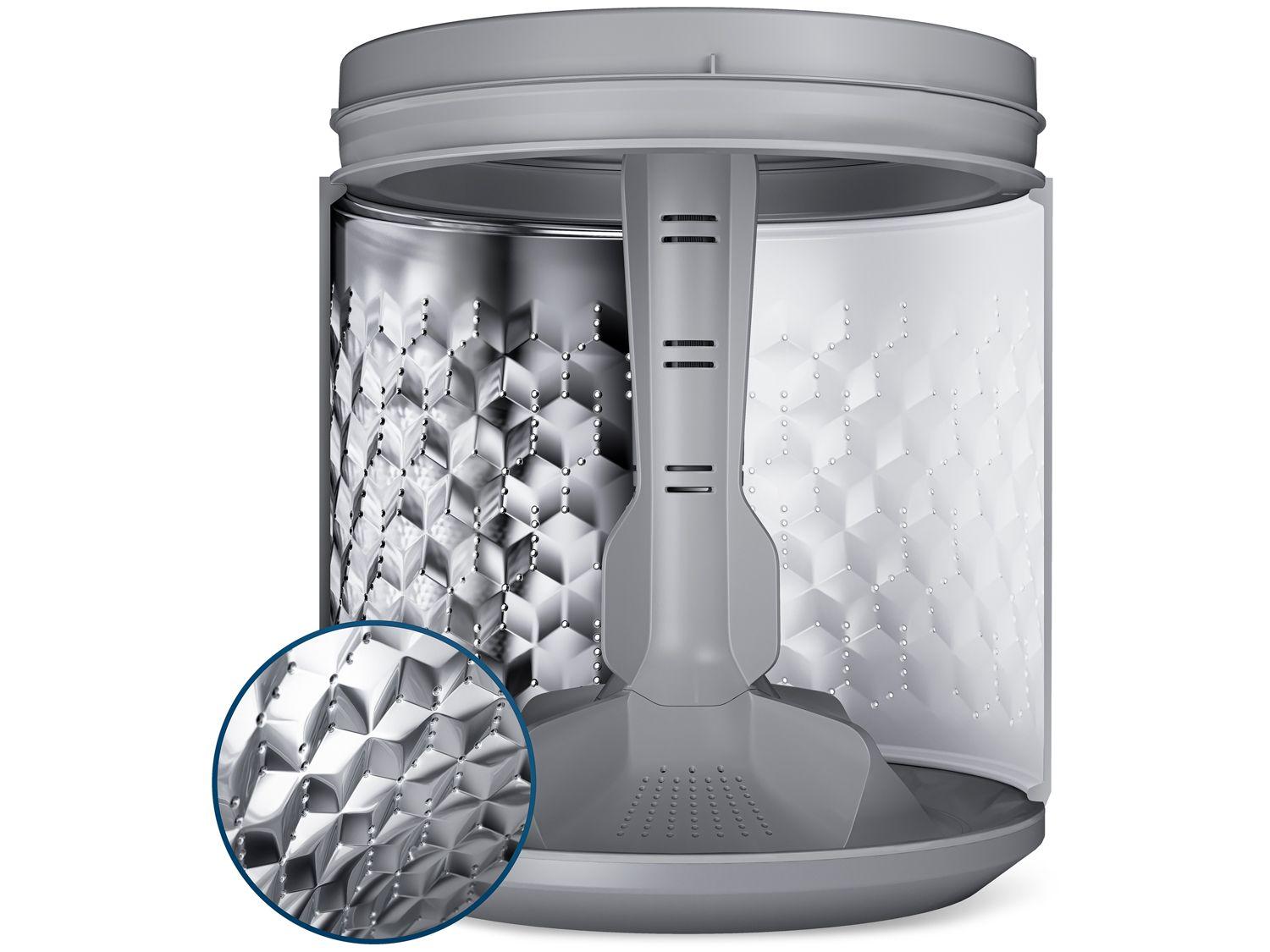 Lavadora de Roupas Electrolux 15kg Cesto Inox 11 Programas de Lavagem Branco Premium Care LEC15