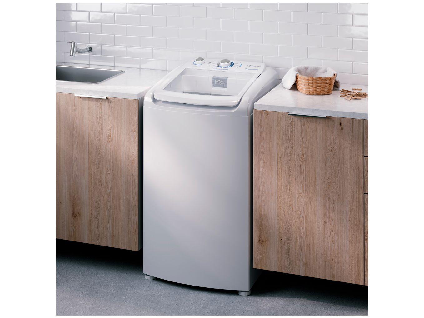 Lavadora de Roupas Electrolux 9kg 10 Programas de Lavagem Branco Efficient Care LED09