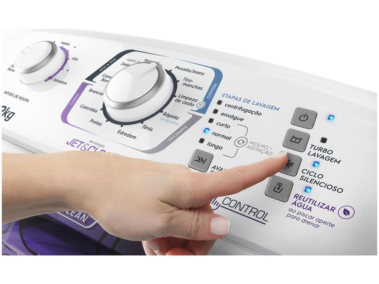 Lavadora de Roupas Electrolux LAC12 12Kg Cesto Inox 12 Programas de