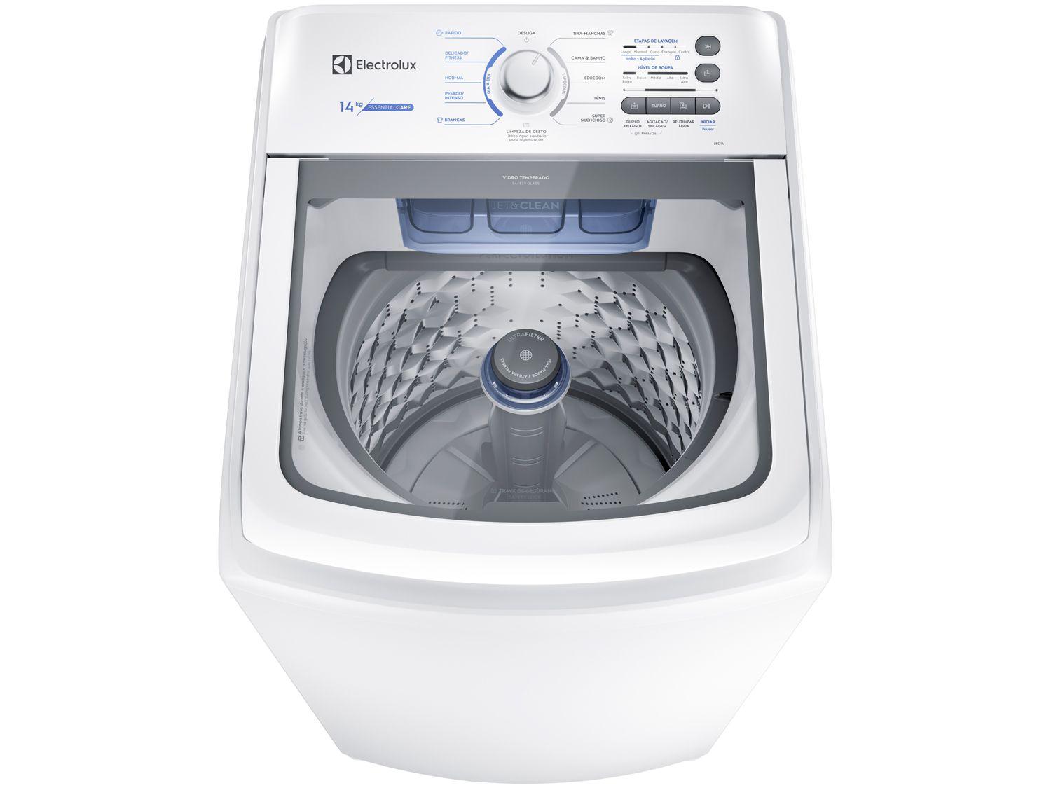 Lavadora de Roupas Electrolux LED14 Essential Care - 14Kg Cesto Inox 11 ...