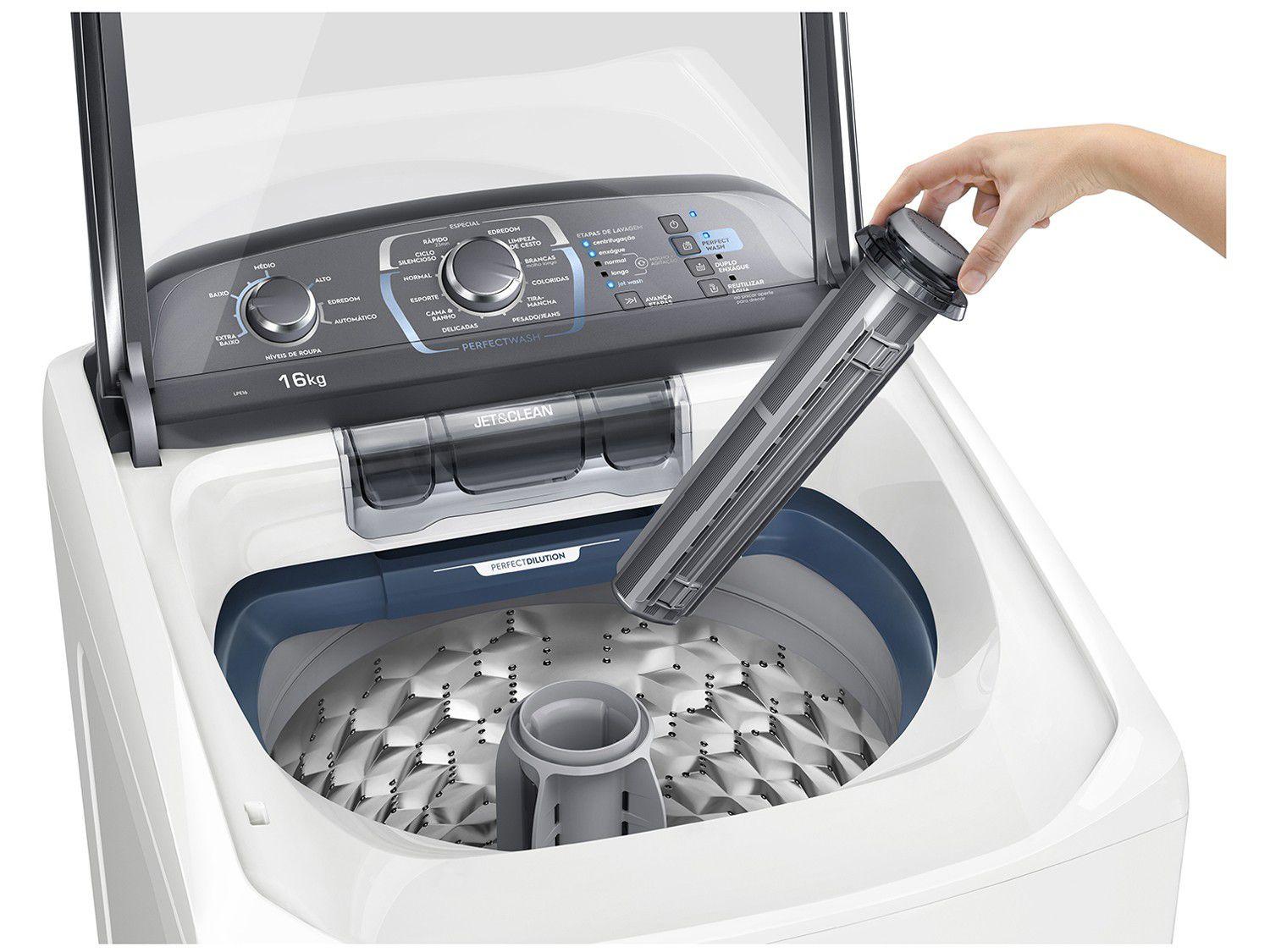 Lavadora de Roupas Electrolux LPE16 16Kg - Cesto Inox 12 Programas de ...