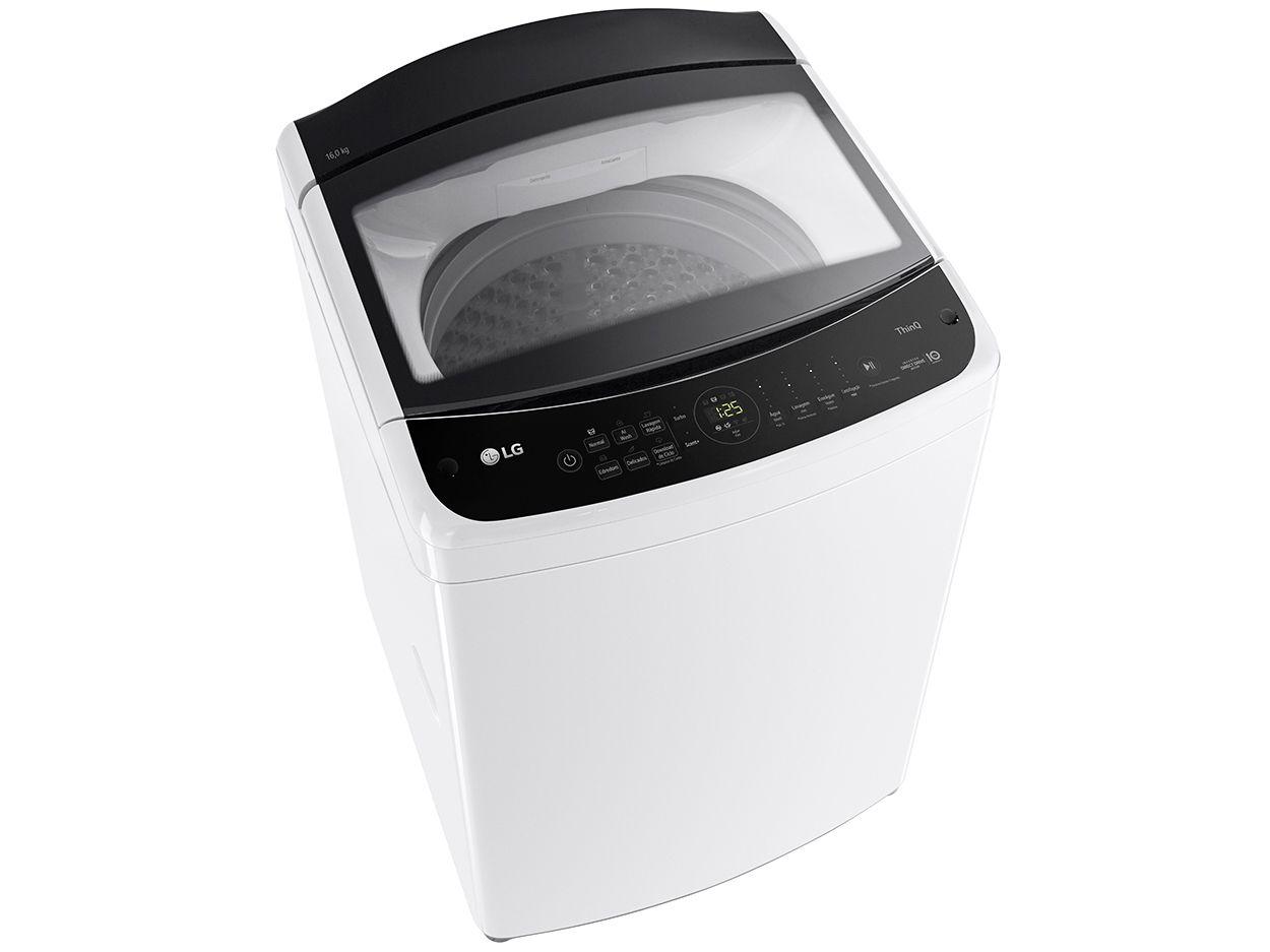 Lavadora de Roupas LG Inverter 16kg Cesto Inox Água Fria Branca WT16WV6A