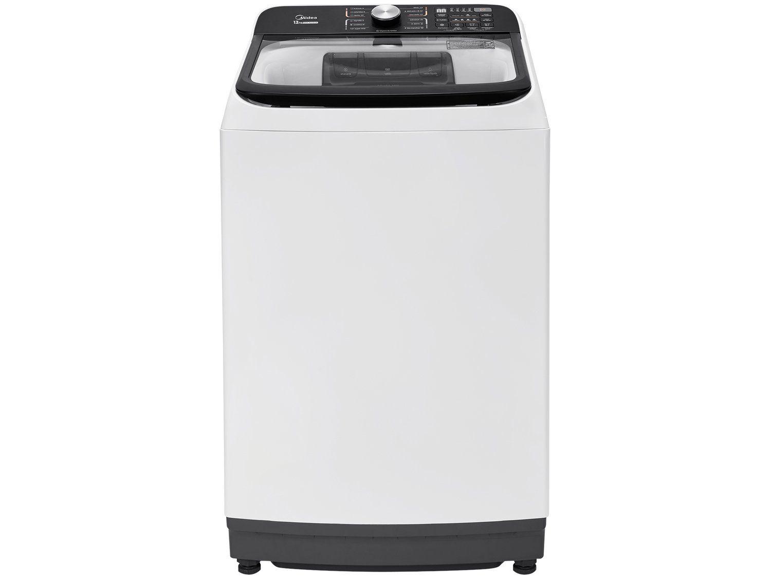 Lavadora de Roupas Midea 13kg Cesto Inox 13 Programas de Lavagem Branca Wave Agitator| Branco - 220V