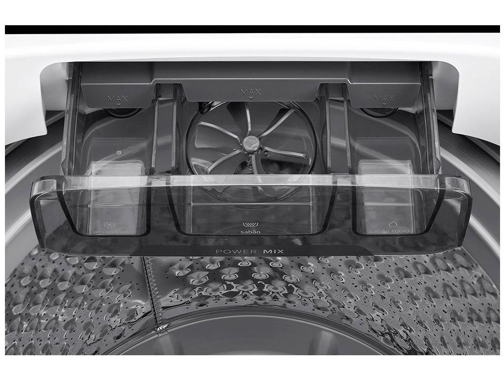 Lavadora de Roupas Midea 13kg Cesto Inox 13 Programas de Lavagem Branca Wave Agitator