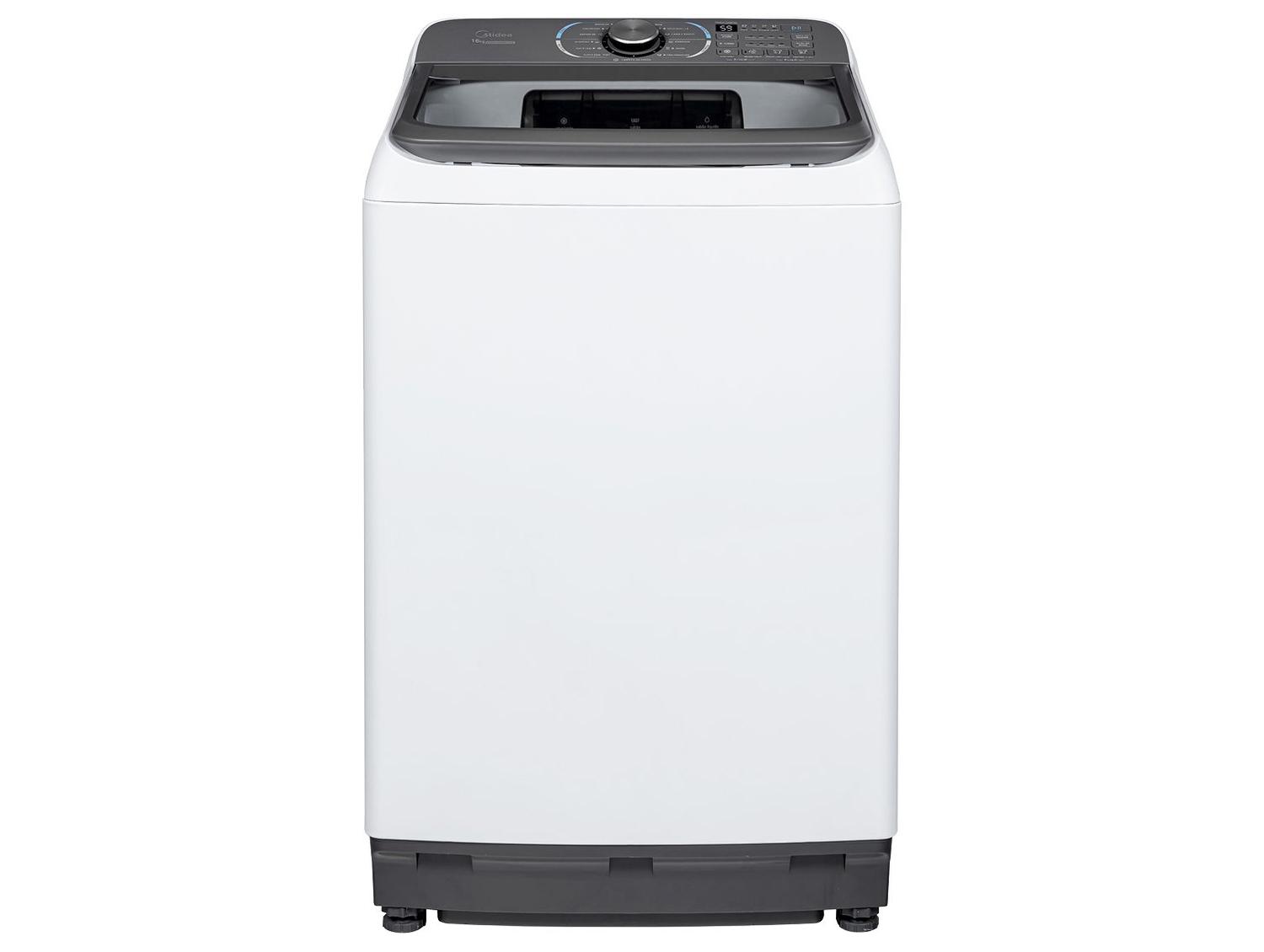 Lavadora de Roupas Midea 16kg Cesto Inox 13 Programas de Lavagem Branca MA512W160/WK-04