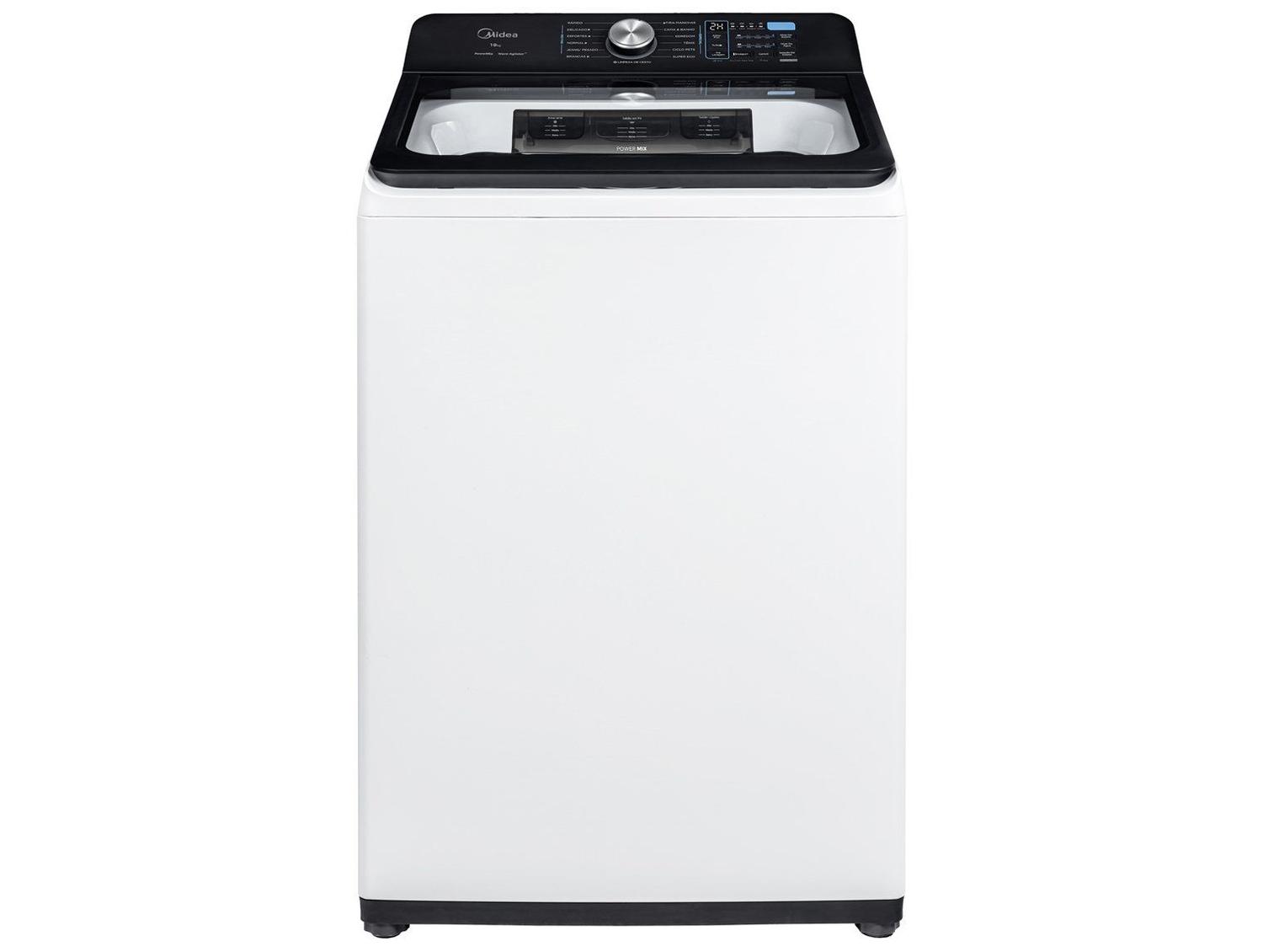 Lavadora de Roupas Midea 16kg Cesto Inox 13 Programas de Lavagem Branca MA512W160A/WK04| Branco - 110V