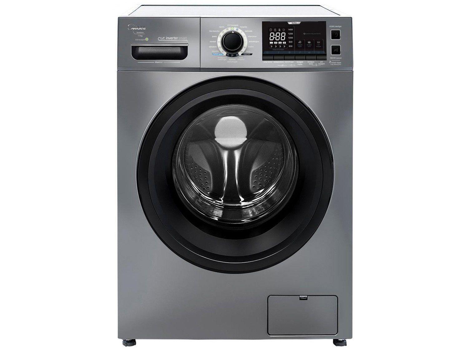 Lavadora de Roupas Midea Storm Wash Inverter Smart - 11kg Cesto Inox 16 ...