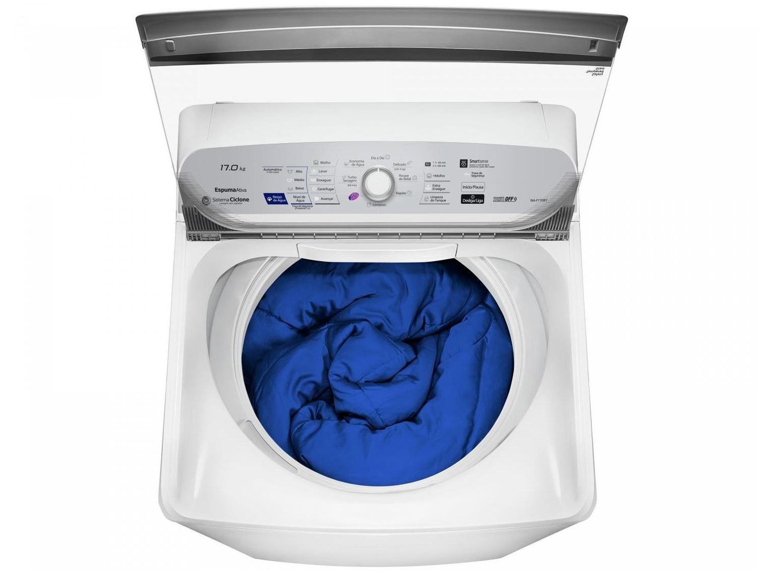Lavadora de Roupas Panasonic 17kg Cesto Inox
