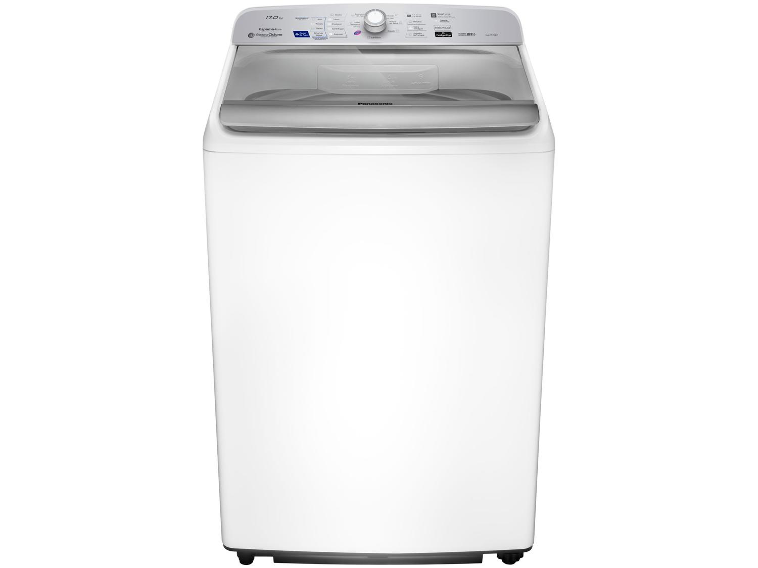 Lavadora de Roupas Panasonic 17kg Cesto Inox
