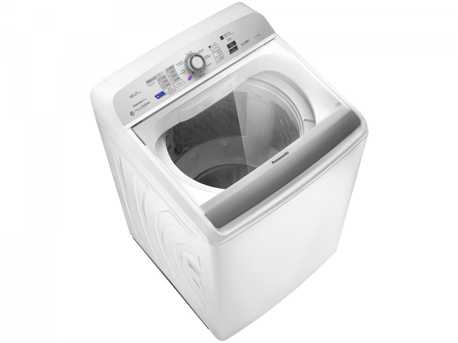 Lavadora de Roupas Panasonic NA-F160B6WA - 16Kg Cesto Inox 9 Programas ...