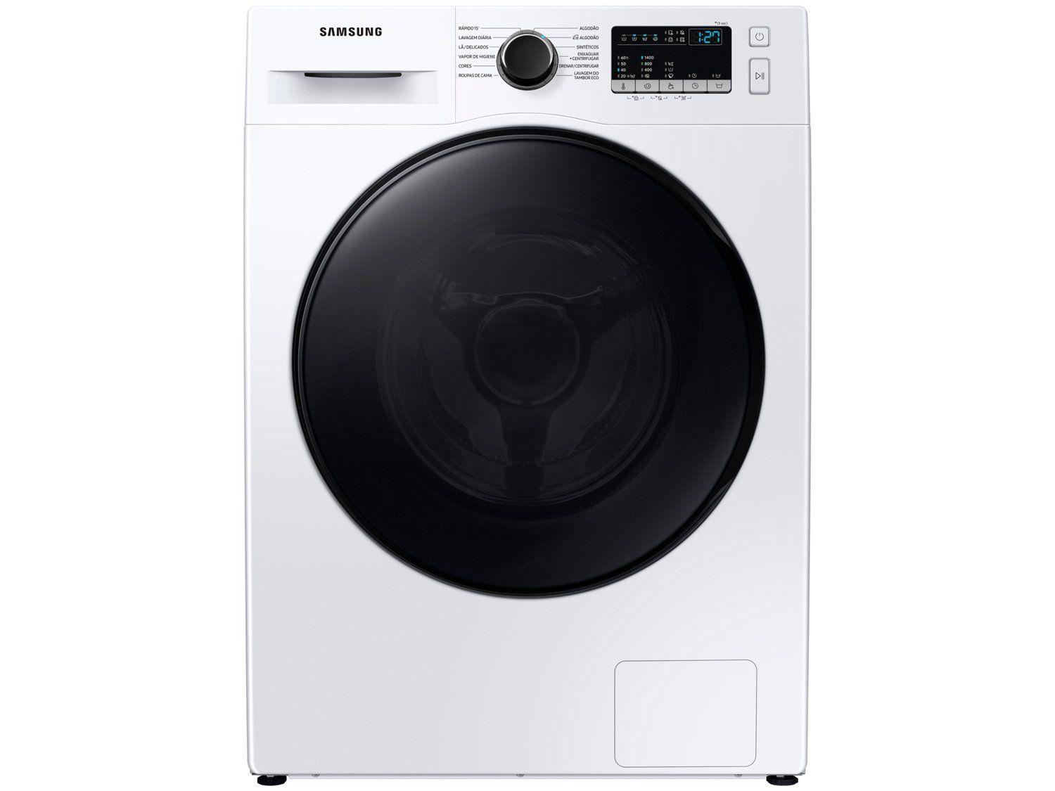 Lavadora de Roupas Samsung Inverter 11kg Inox 12 Programas de Lavagem Branca WW11T4040BE/AZ
