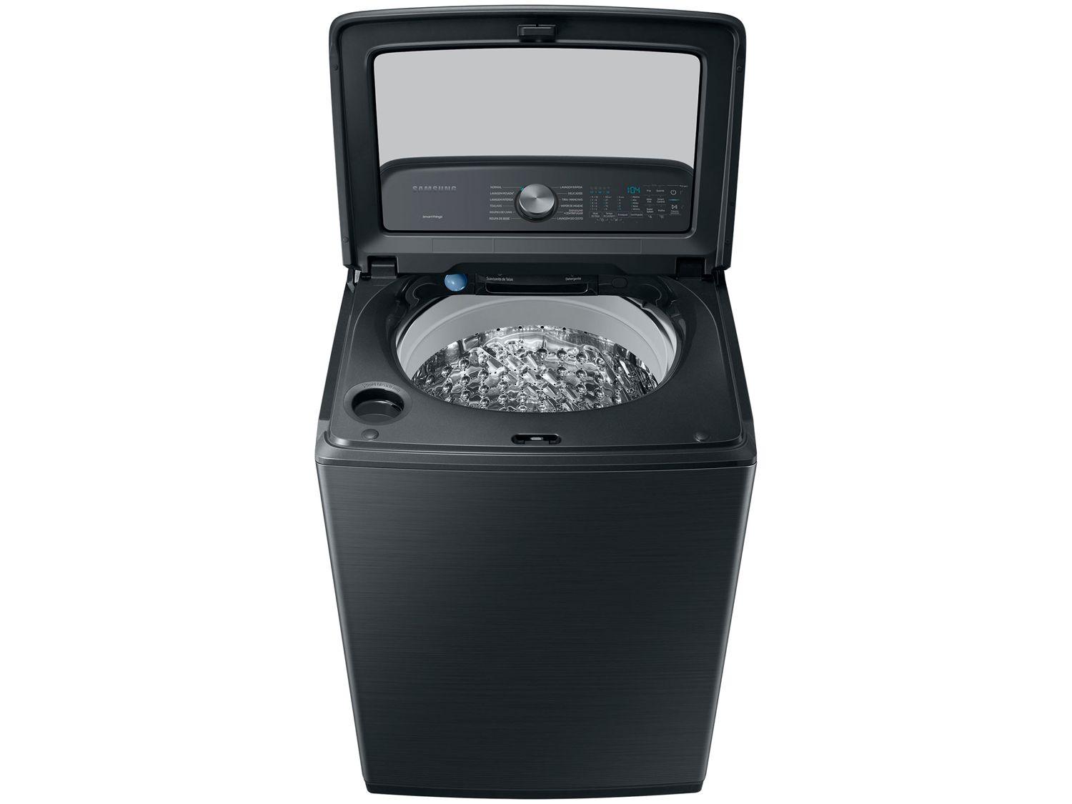 Lavadora de Roupas Samsung Inverter 23kg Inox 12 Programas de Lavagem Preto Caviar WA23B