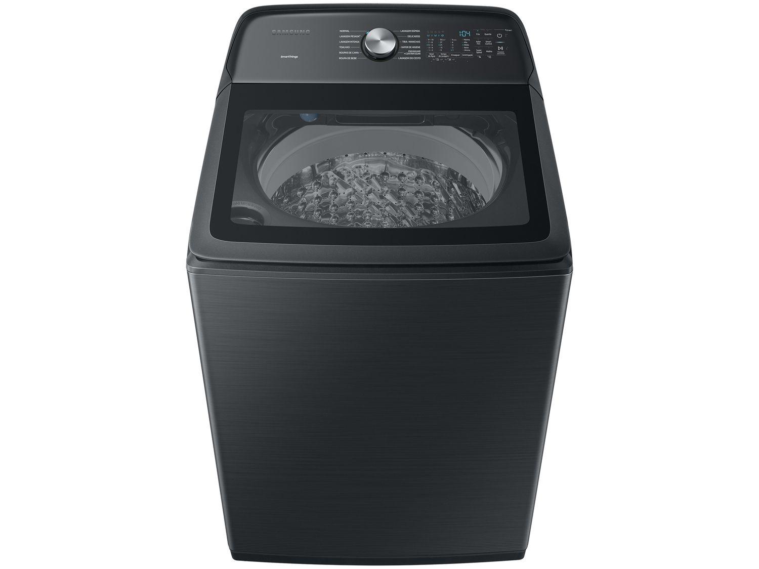 Lavadora de Roupas Samsung Inverter 23kg Inox 12 Programas de Lavagem Preto Caviar WA23B