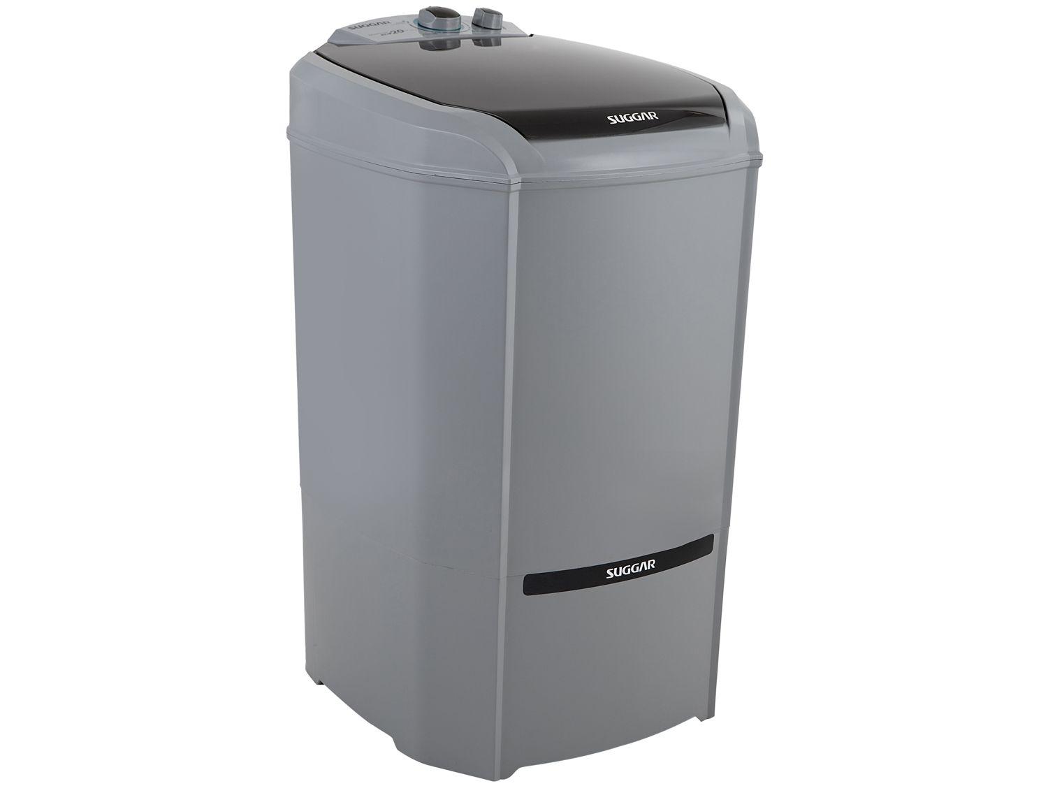 Lavadora de Roupas Suggar 20kg 6 Programas de Lavagem Prata Lavamax Eco LE2001PR