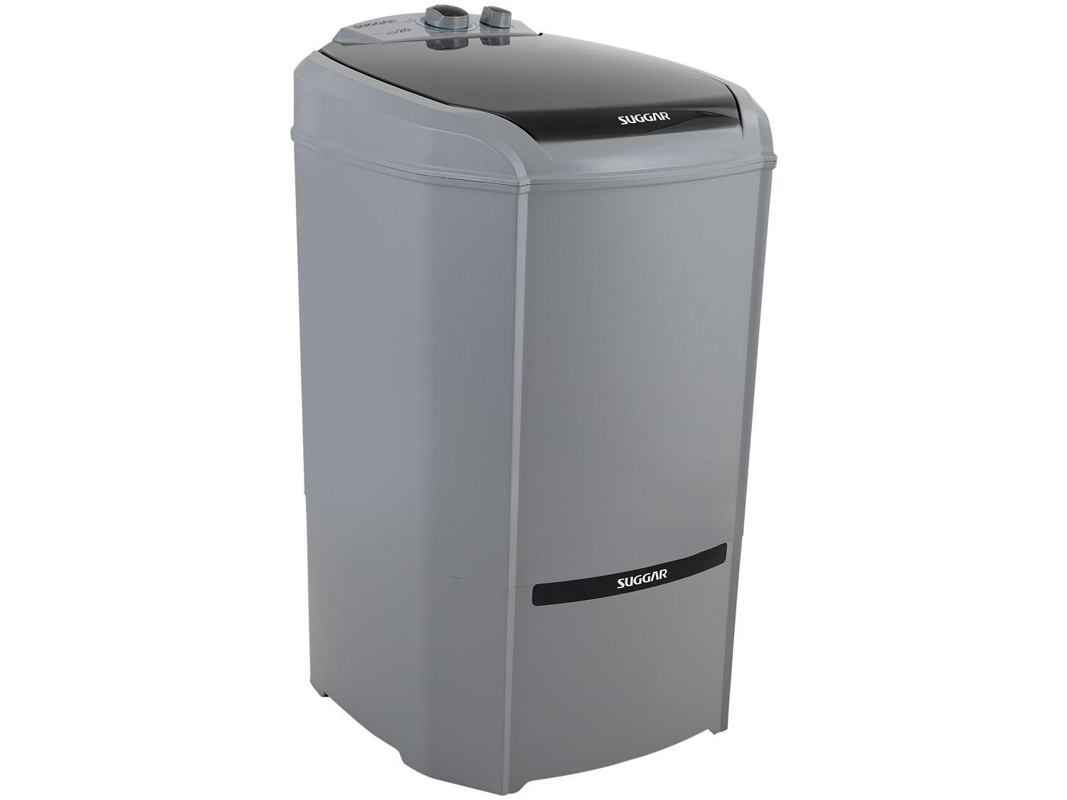 Lavadora de Roupas Suggar 20kg 6 Programas de Lavagem Prata Lavamax Eco LE2001PR