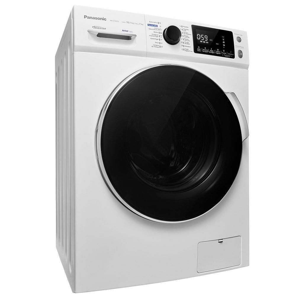 Lavadora e Secadora de Roupas Panasonic 10,2 Kg NA-S107F2WB Inverter ...