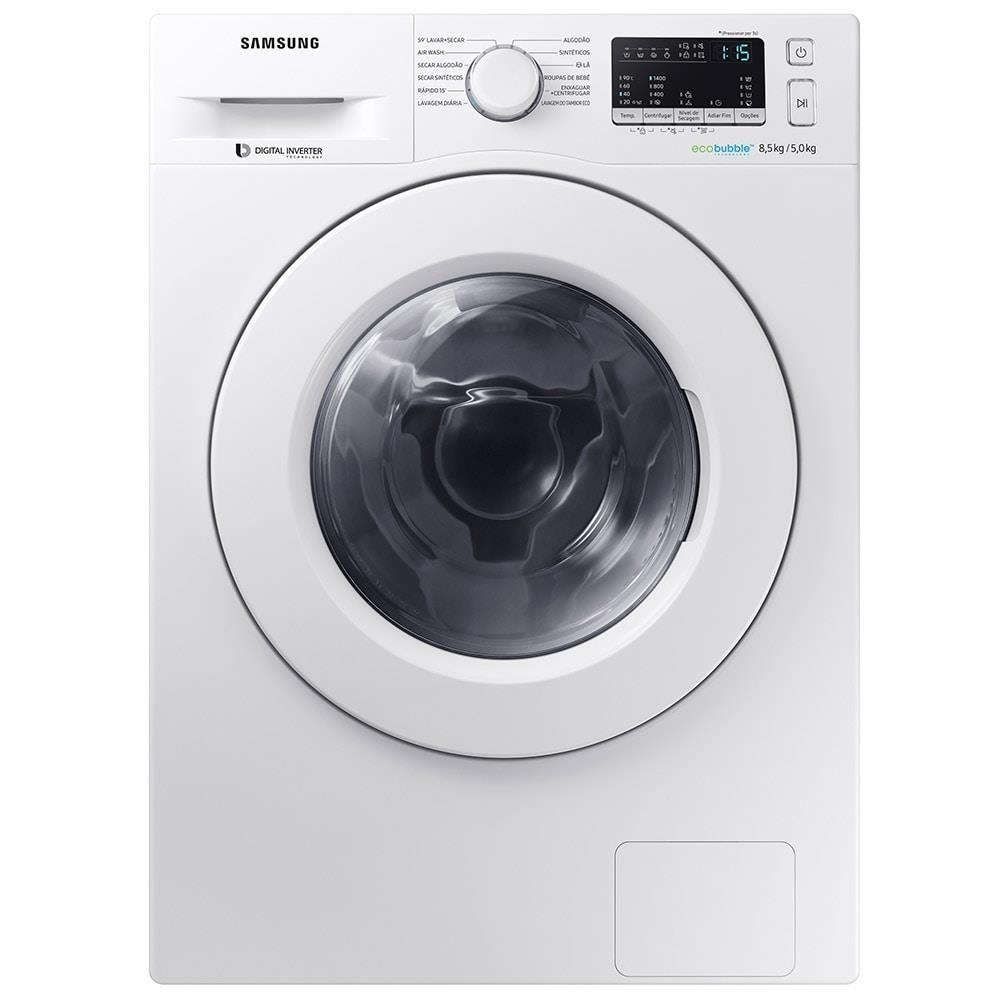 Lavadora e Secadora de Roupas Samsung 8,5 Kg WD85M Ecobuble Branca 220V
