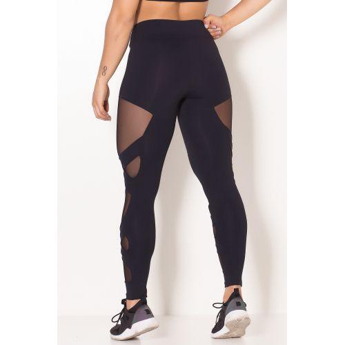 legging com tule na lateral