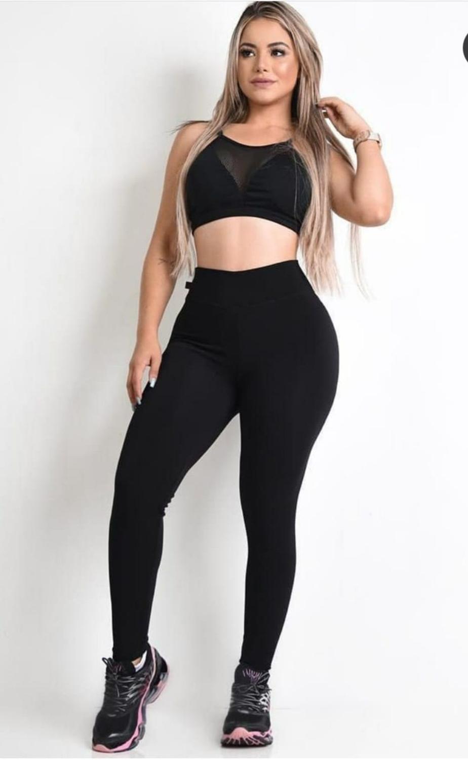 Legging preta P ao GG - Mina moça - Calça Legging - Magazine Luiza