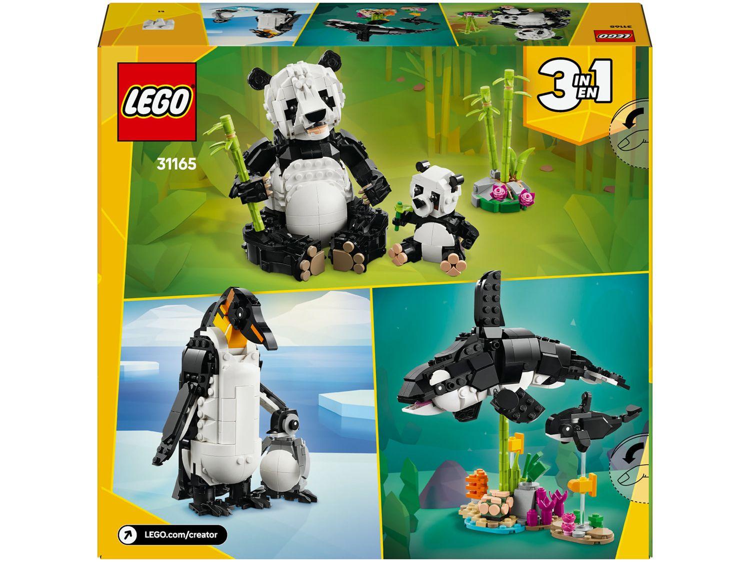 LEGO Animais Selvagens: Família de Pandas 3 em 1