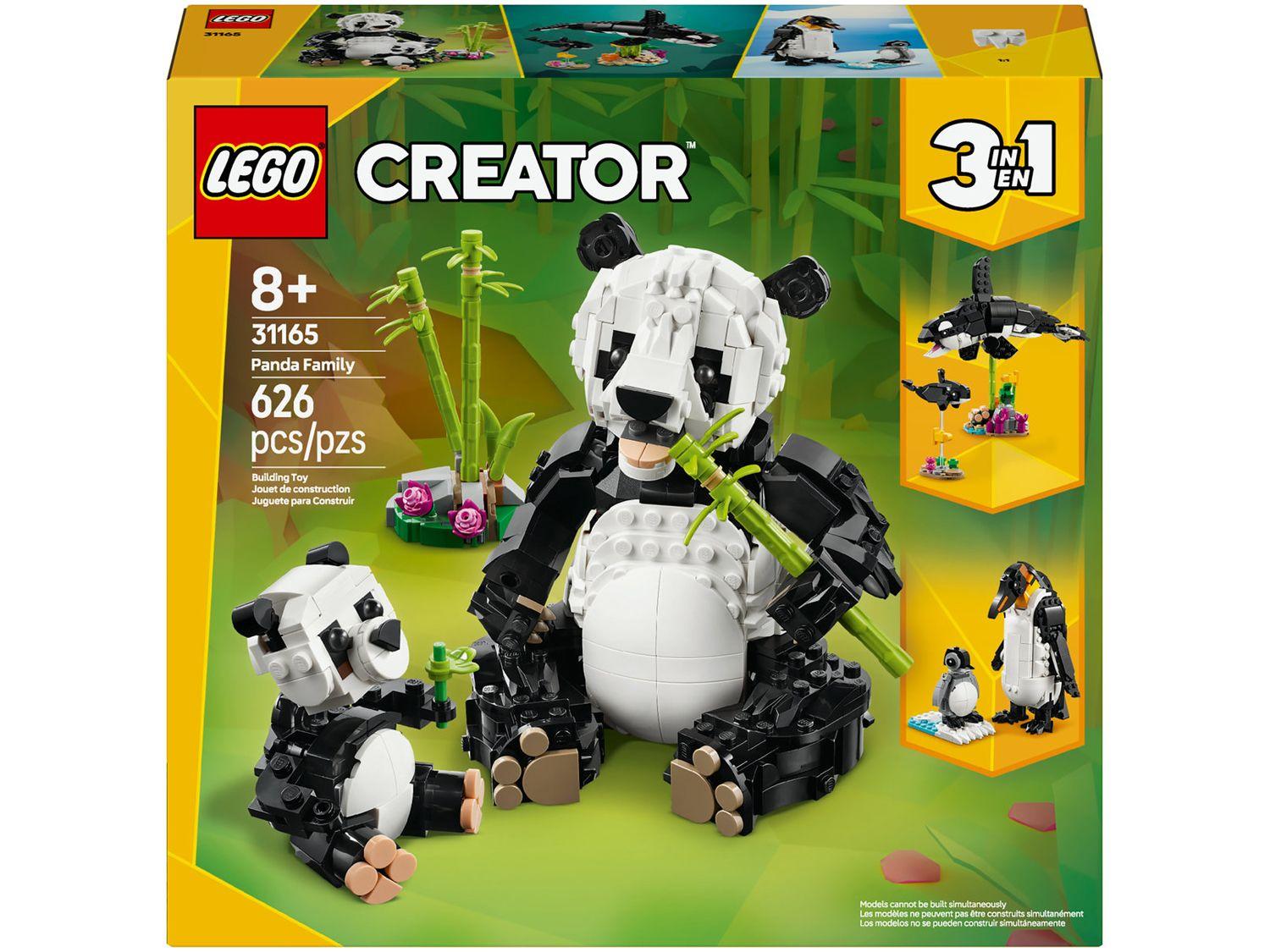 LEGO Animais Selvagens: Família de Pandas 3 em 1