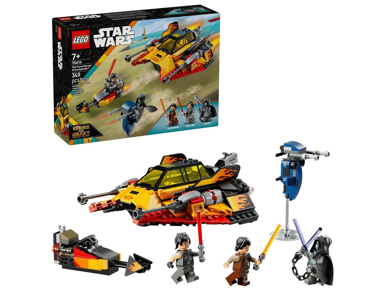 LEGO Burner Snowspeeder da Força 75414 349 Peças