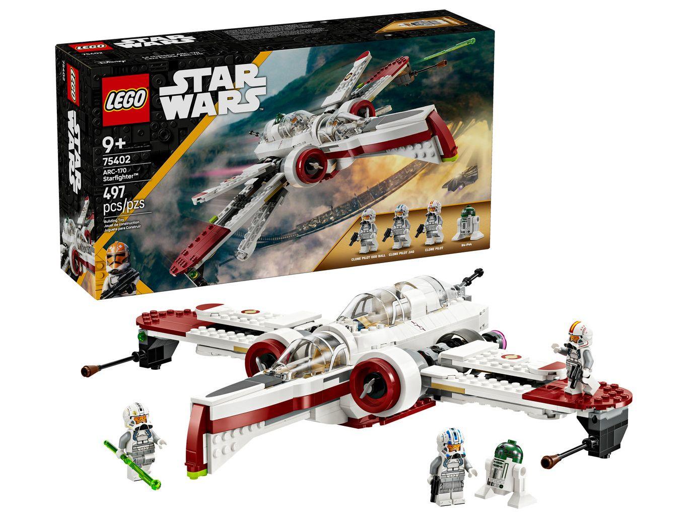 LEGO Caça estelar ARC-170 75402 497 Peças