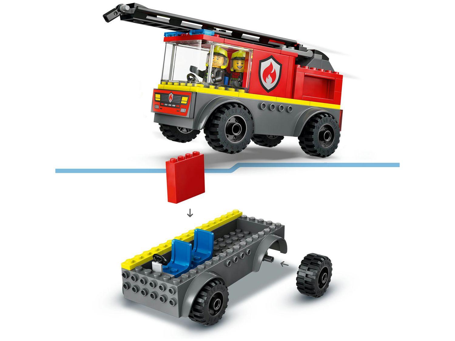 LEGO Caminhão dos Bombeiros com Escada de Combate 