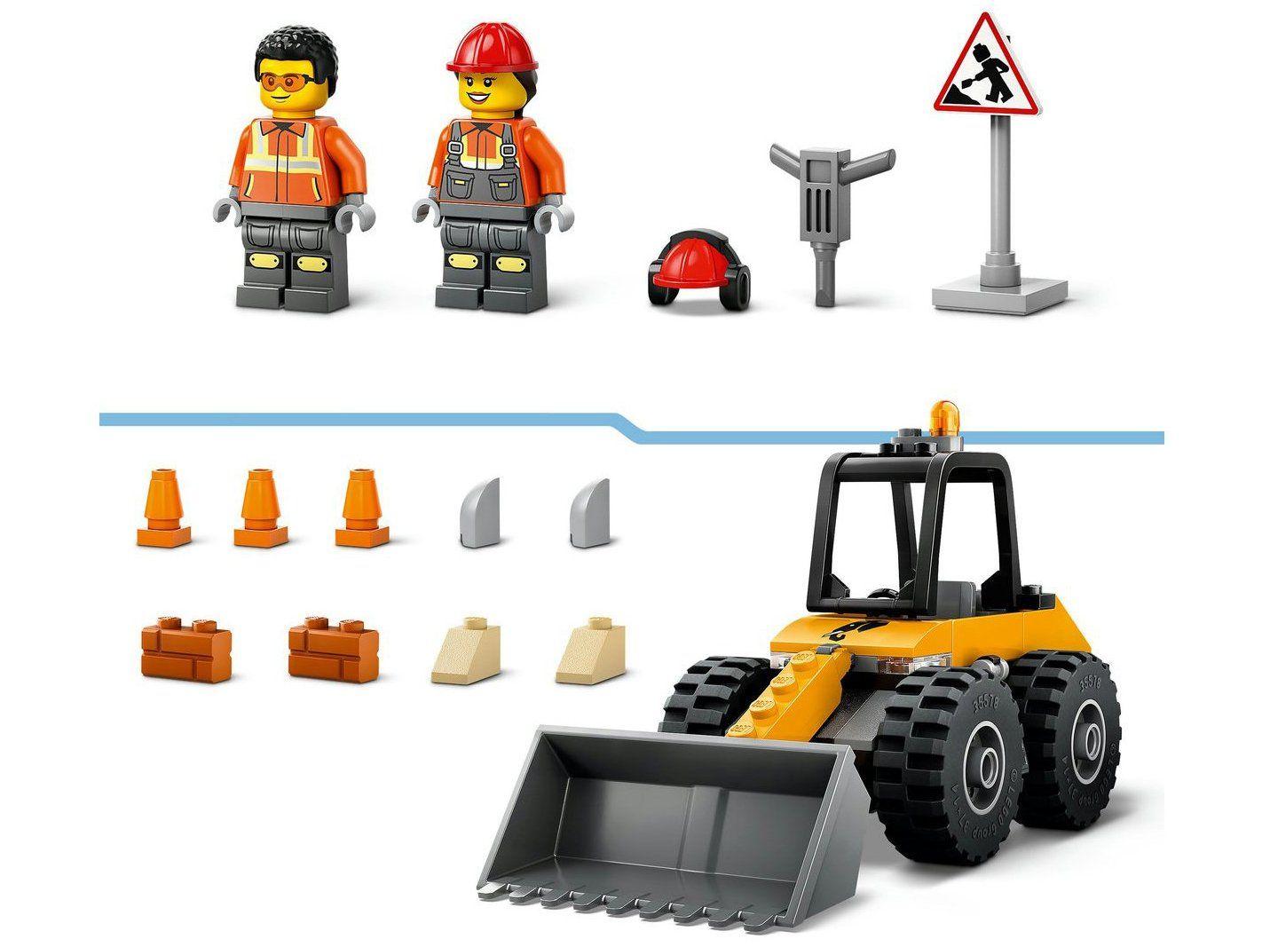 LEGO Carregadeira de Rodas de Construção Amarela | Uau CAIXA