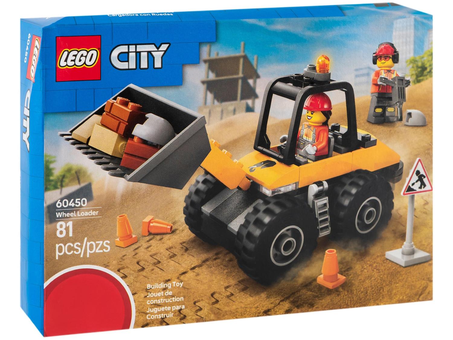 LEGO Carregadeira de Rodas de Construção Amarela | Uau CAIXA