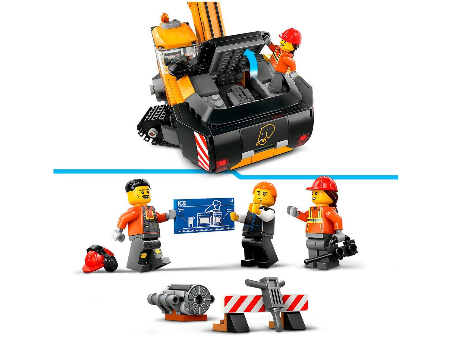 LEGO City Escavadeira de Construção Amarela