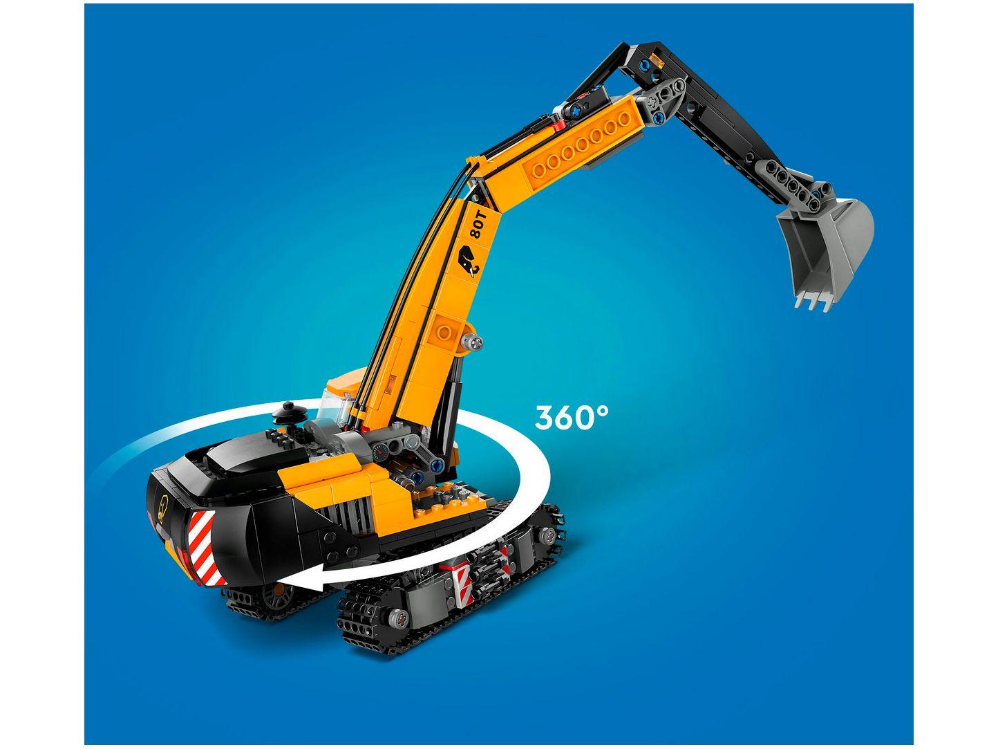 LEGO City Escavadeira de Construção Amarela
