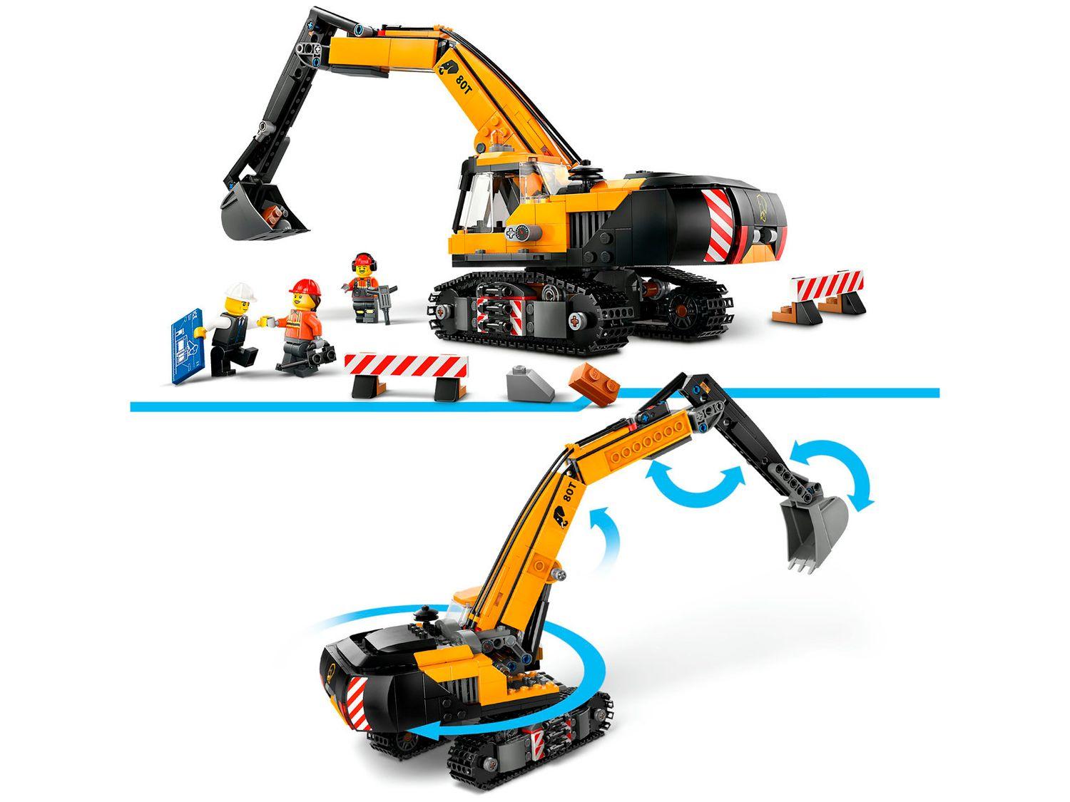 LEGO City Escavadeira de Construção Amarela
