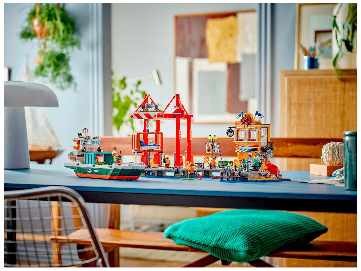LEGO City Porto a Beira mar com Navio de Carga Shopping LATAM Pass