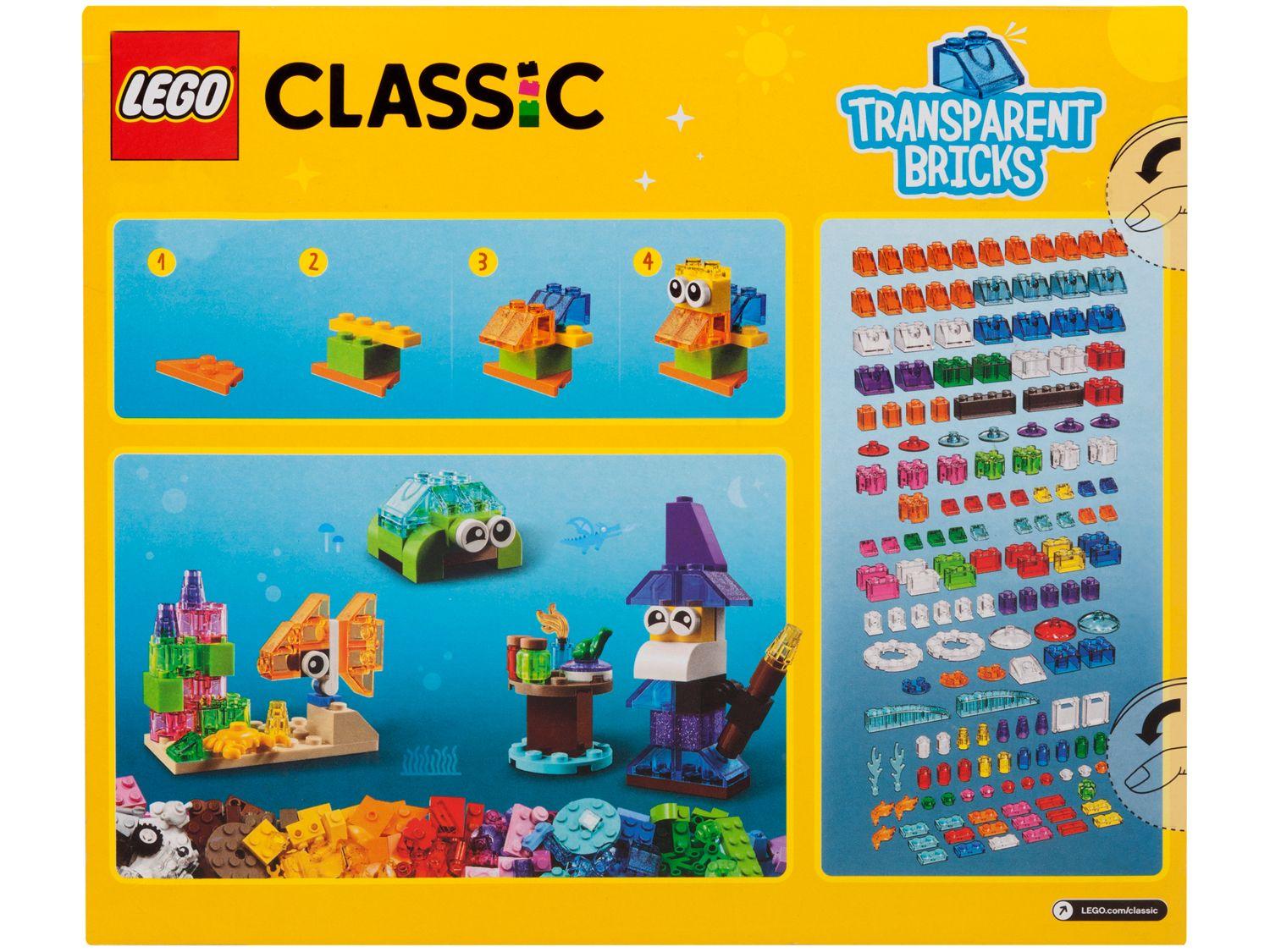 LEGO Classic Blocos Transparentes Criativos