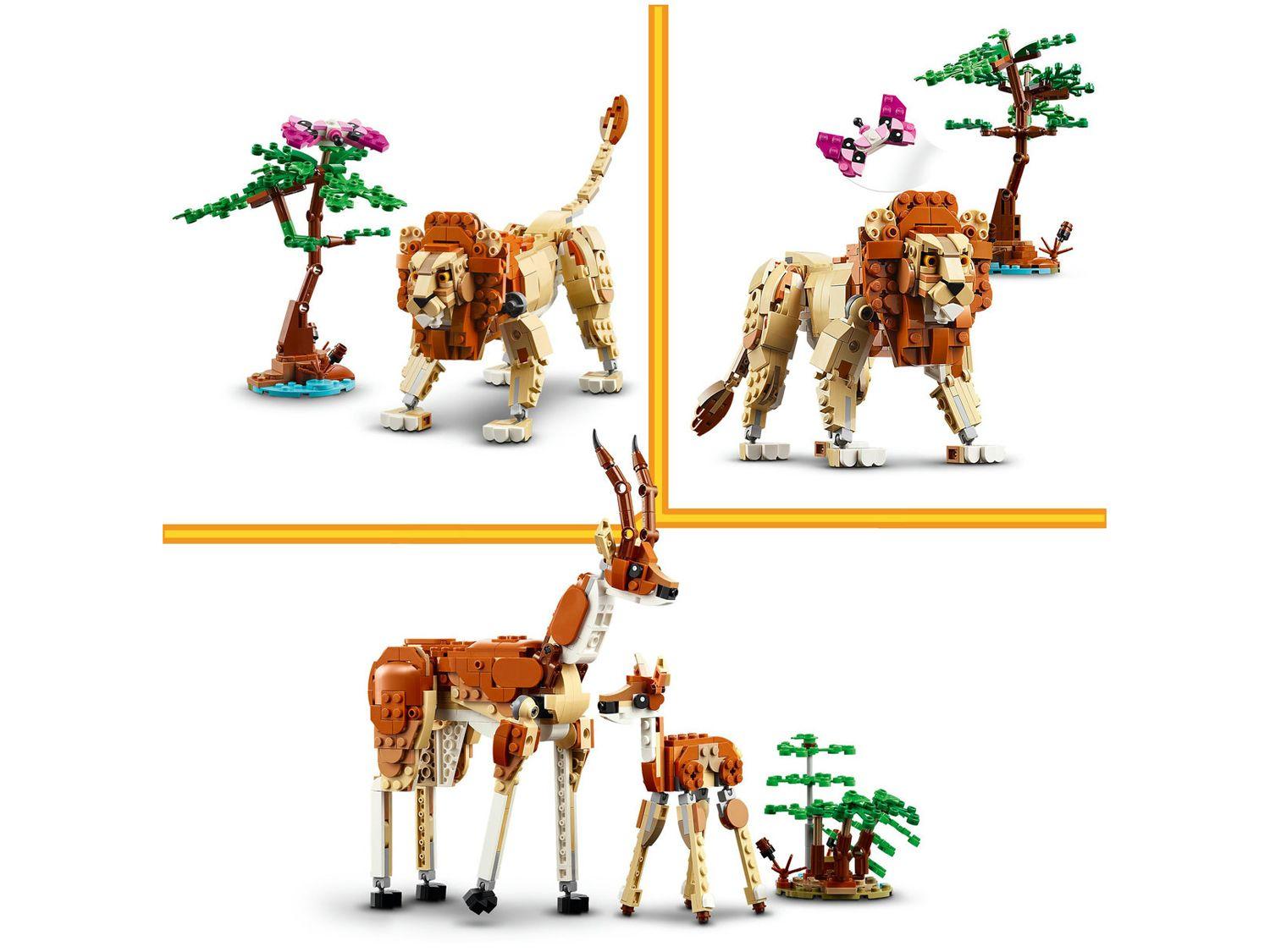 LEGO Creator 3 em 1 Animais Selvagens do Safari