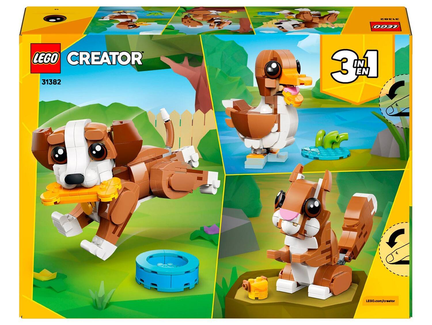 LEGO Creator 3 em 1 Cachorrinho Brincalhão| Colorido | Shopping