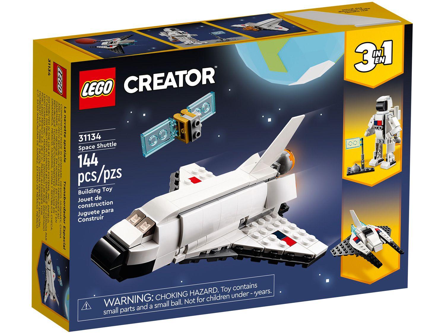 LEGO Creator 3 em 1 Ônibus Espacial 144 Peças