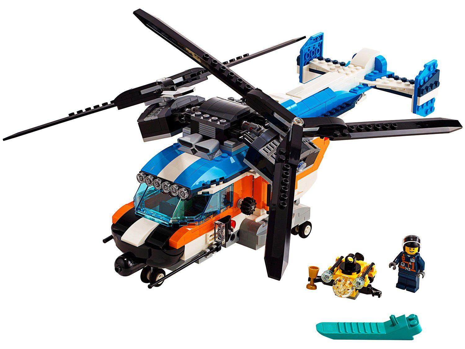 LEGO Creator Helicóptero de Duas Hélices - 569 Peças 31096 - Brinquedos ...
