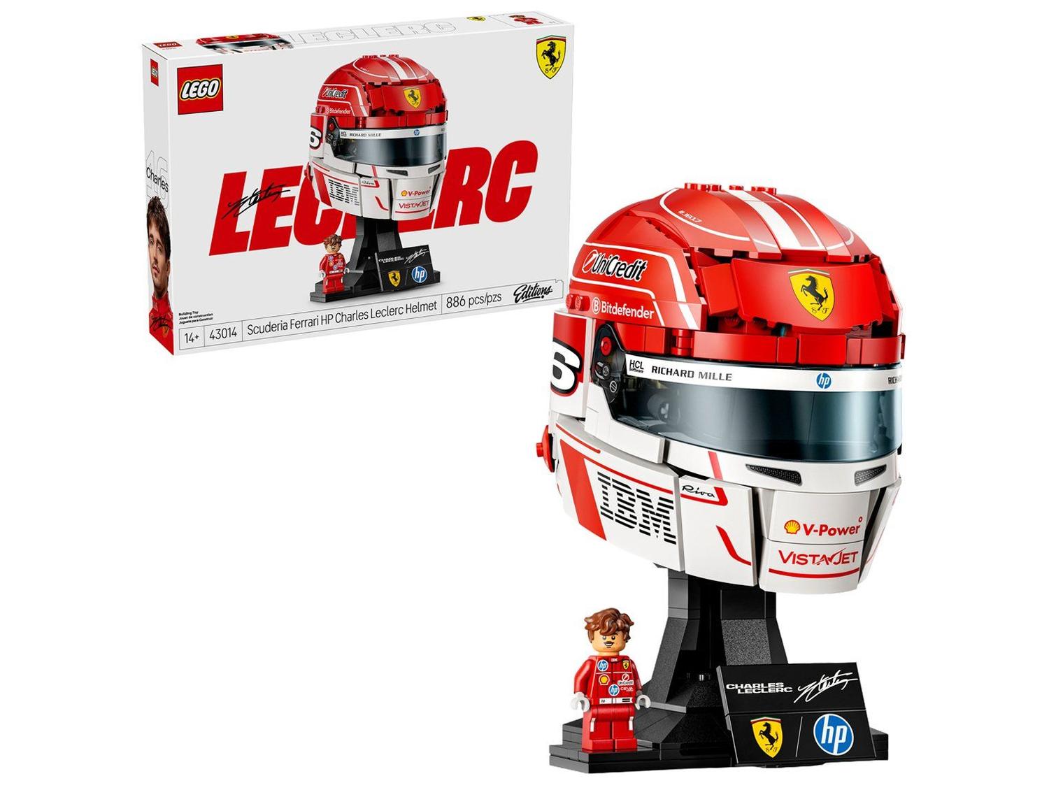 LEGO Editions Capacete Scuderia Ferrari HP - Charles Leclerc - 43014
