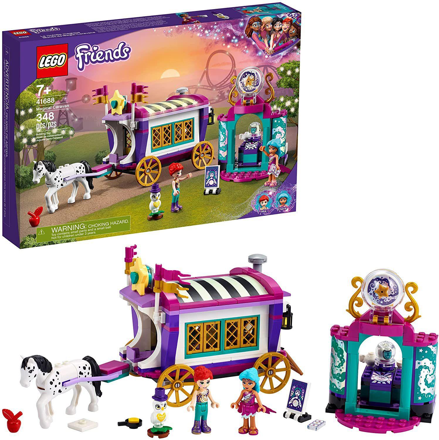 LEGO Friends Caravana Magica 41688 Brinquedos de Montar e Desmontar Magazine Luiza