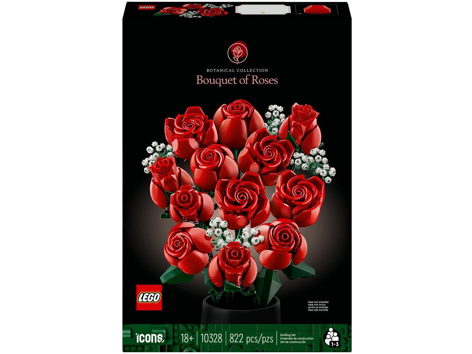 LEGO Icons Buquê de Rosas 10328 822 Peças 