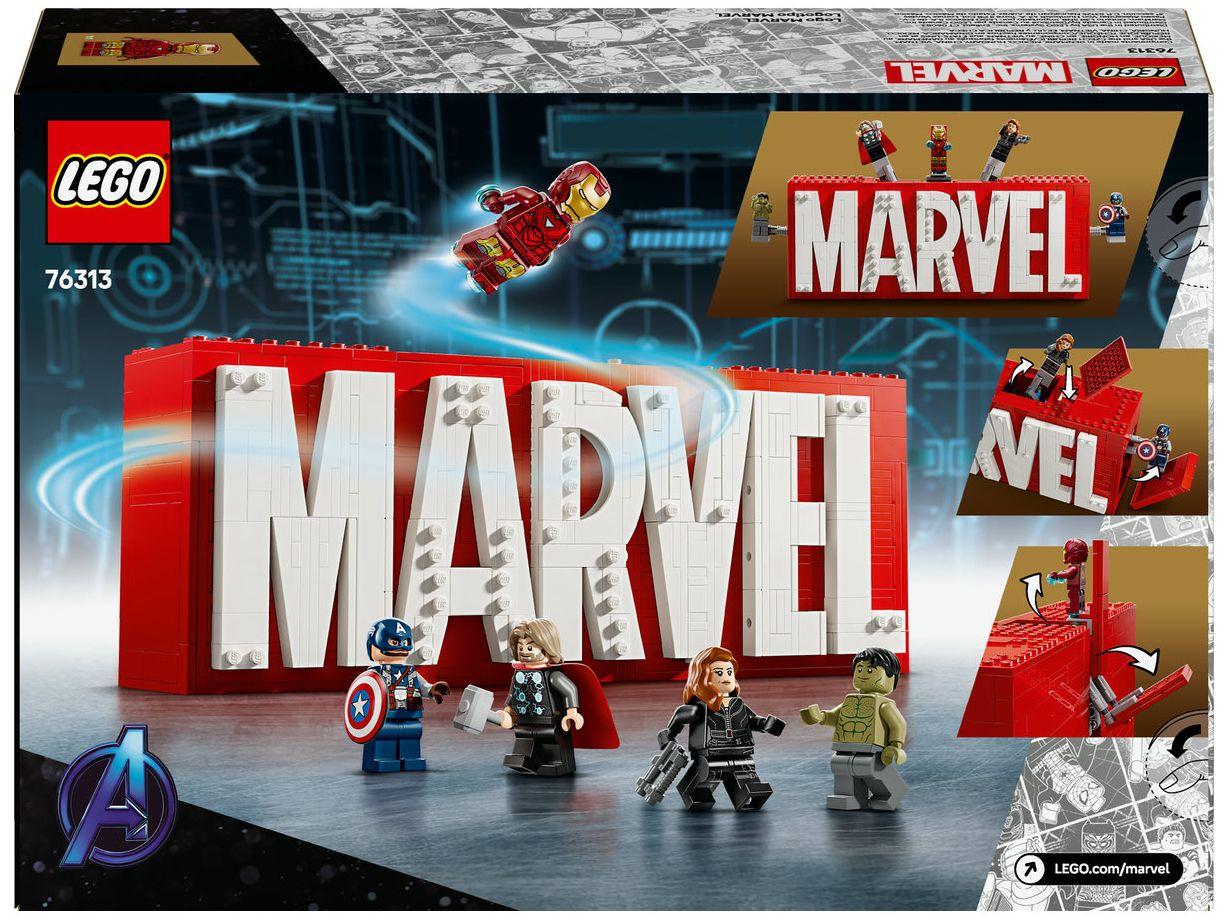 LEGO Logo e Minifiguras da Marvel 76313