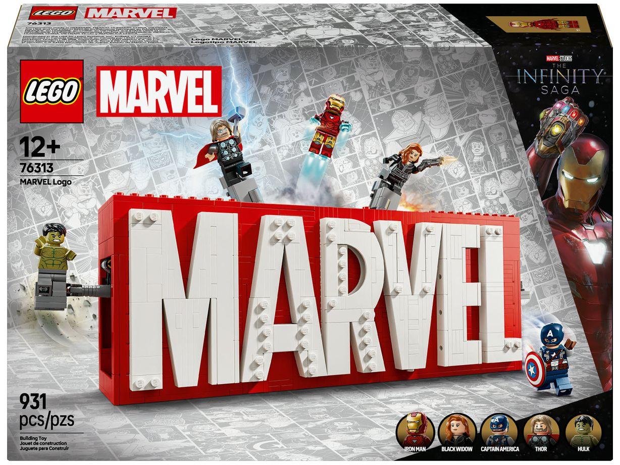 LEGO Logo e Minifiguras da Marvel 76313