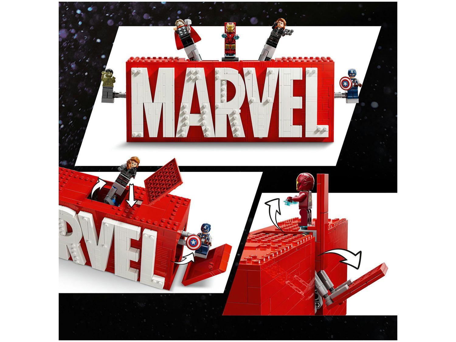 LEGO Logo e Minifiguras da Marvel 76313