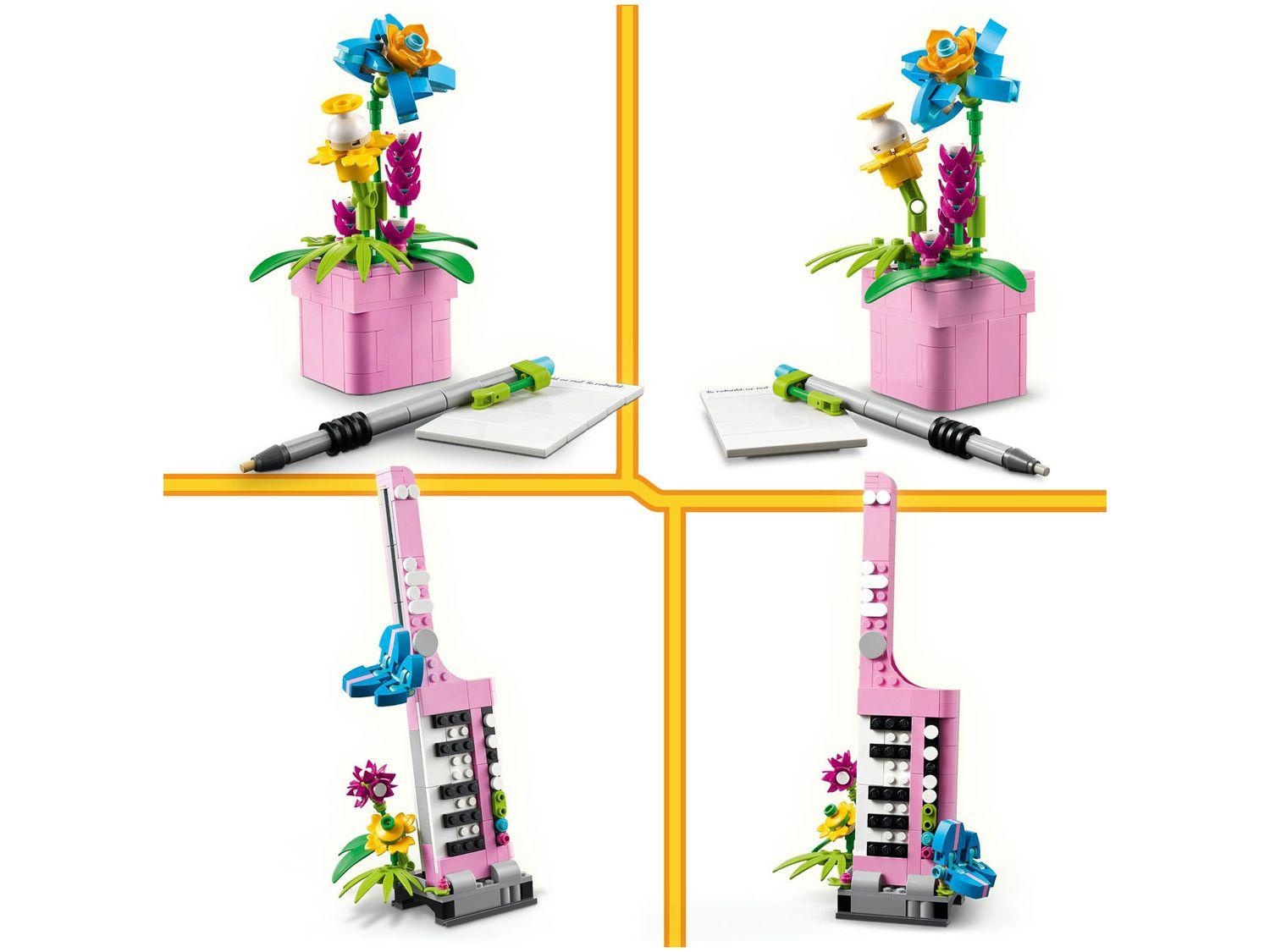 LEGO Máquina de Escrever com Flores 3 em 1