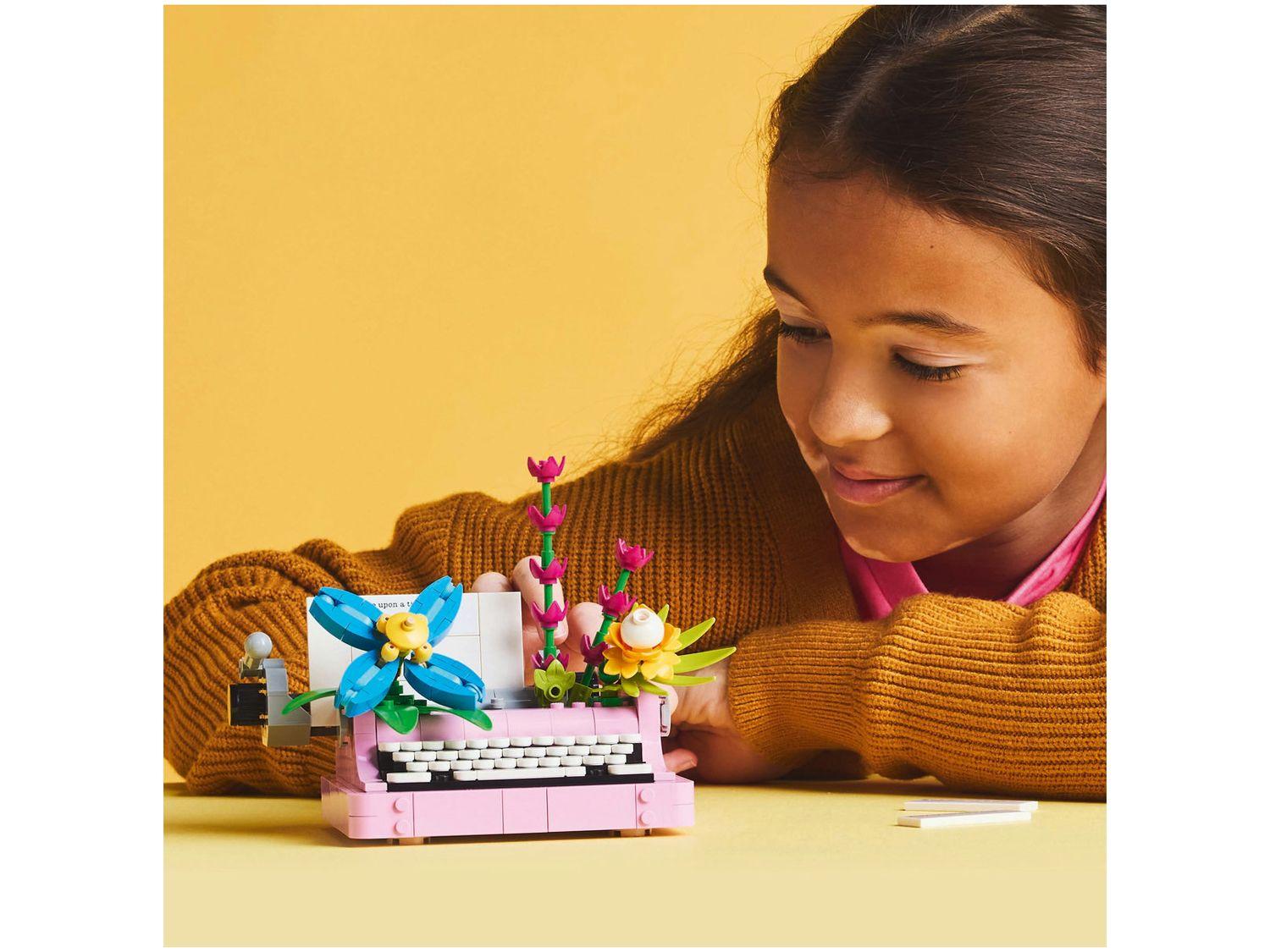 LEGO Máquina de Escrever com Flores 3 em 1