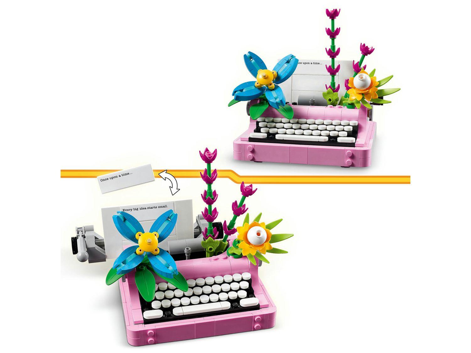 LEGO Máquina de Escrever com Flores 3 em 1
