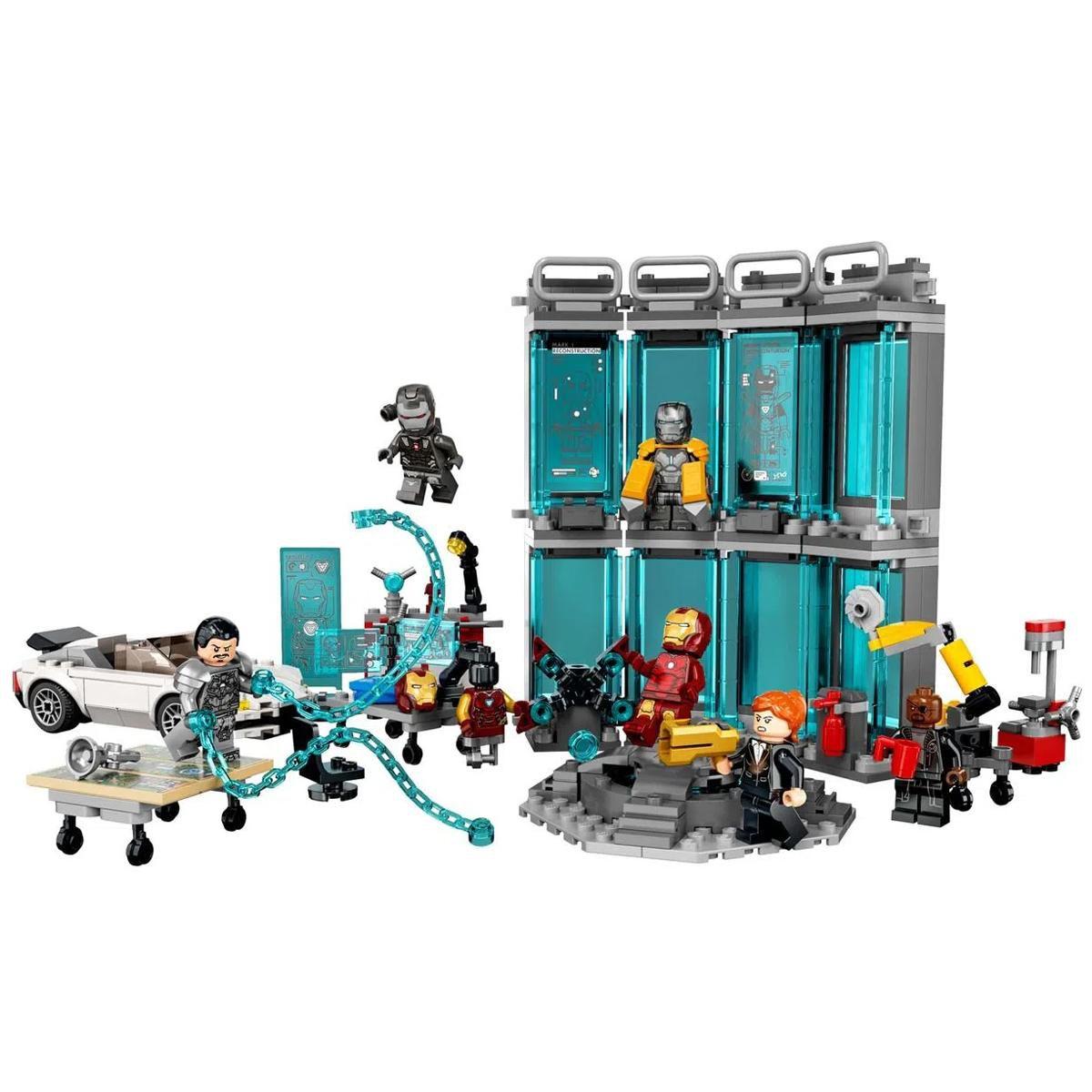 Lego iron man sala de armaduras hotsell