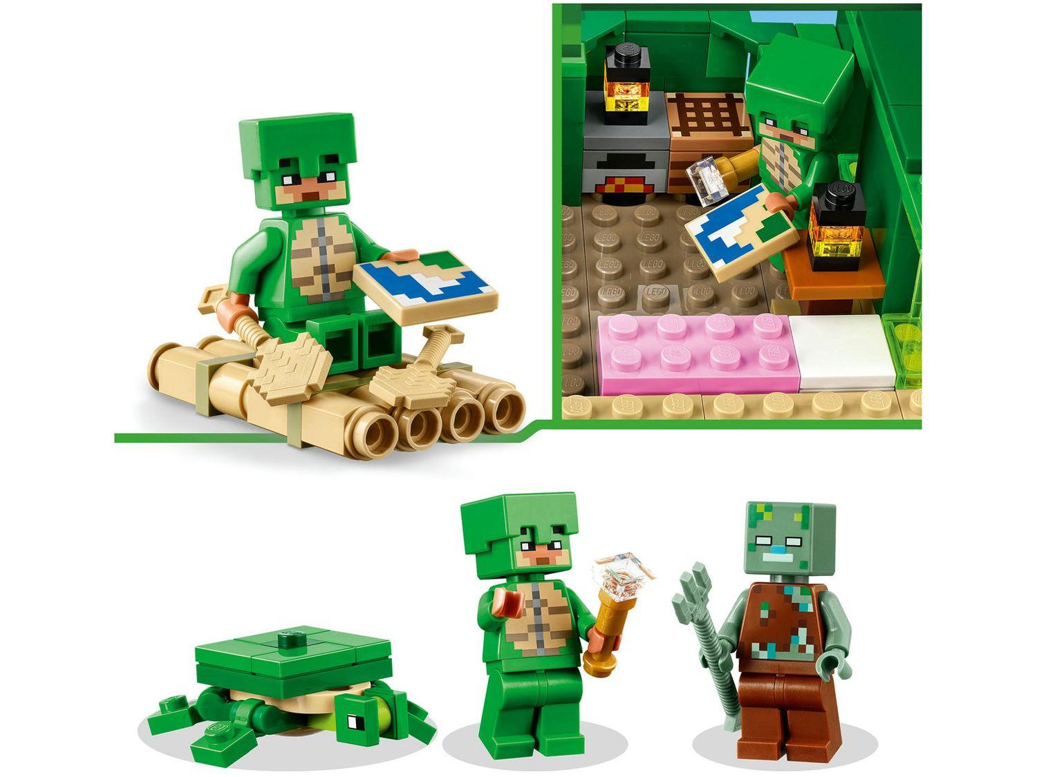 LEGO Minecraft A Casa Tartaruga de Praia